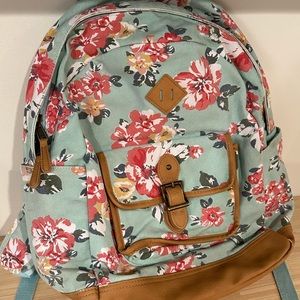 Pottery barn floral backpack